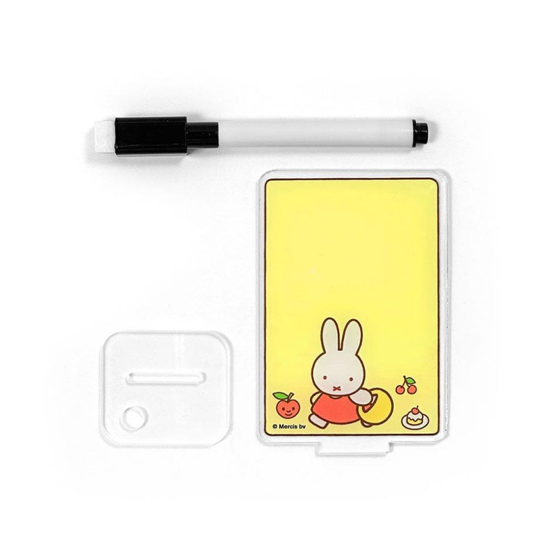 Set of  memo board, stand and pen - Miffy Acrylic Memo Board Set Set of  memo board, stand and pen - Miffy Acrylic Memo Board Set