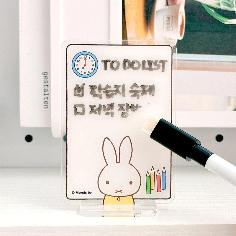 Usage example of Miffy Acrylic Memo Board Set Usage example of Miffy Acrylic Memo Board Set
