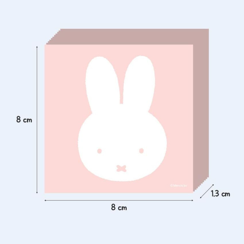 Notepad size - Miffy Acrylic Clip And Notepad Set Notepad size - Miffy Acrylic Clip And Notepad Set