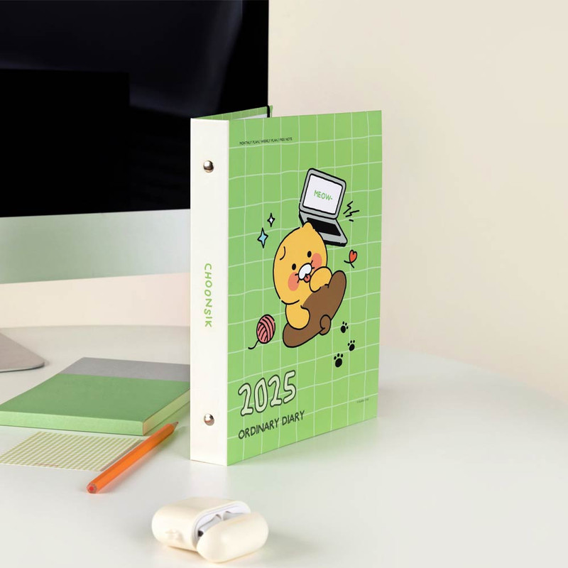 Usage example of Kakao Friends 2025 Choonsik A5 Ordinary 6 ring Dated Weekly Planner Usage example of Kakao Friends 2025 Choonsik A5 Ordinary 6 ring Dated Weekly Planner