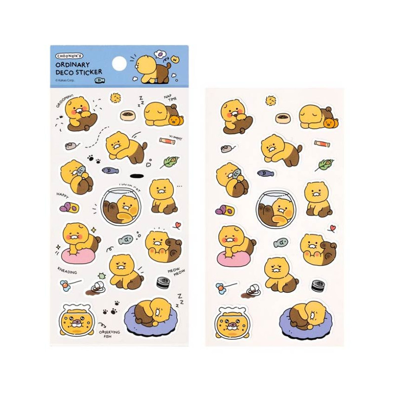 Kakao Friends Choonsik Ordinary Paper Sticker Kakao Friends Choonsik Ordinary Paper Sticker