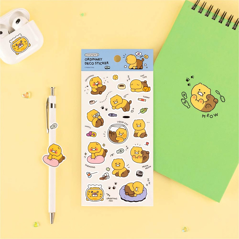 Kakao Friends Choonsik Ordinary Paper Sticker Kakao Friends Choonsik Ordinary Paper Sticker