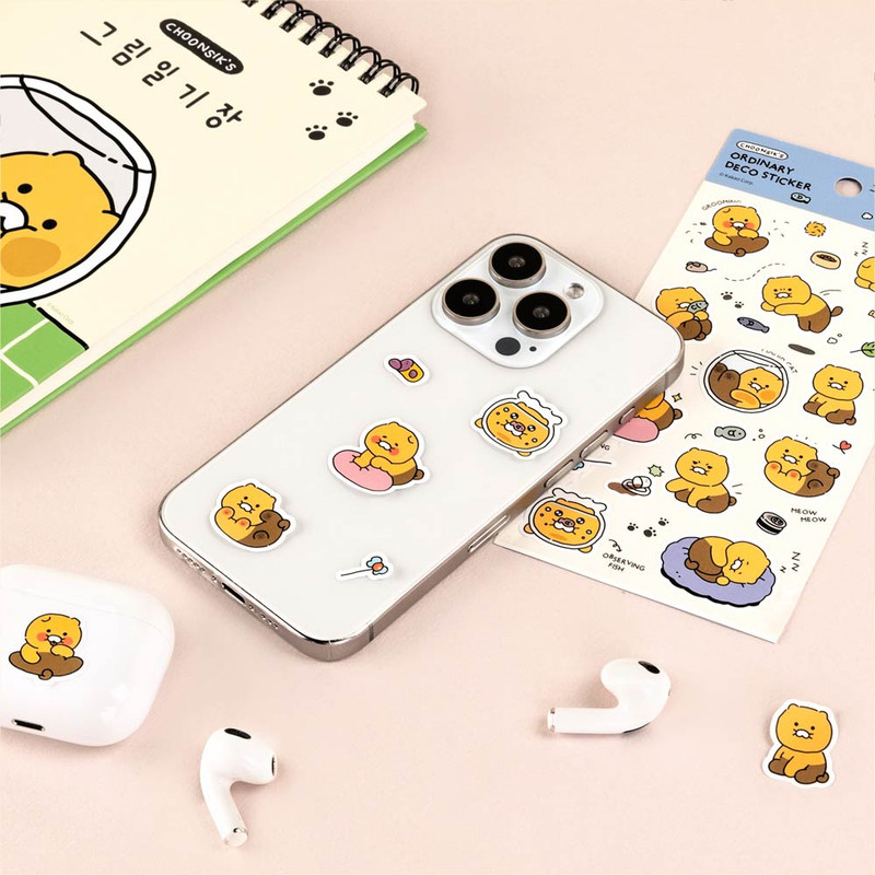 Usage example of Kakao Friends Choonsik Ordinary Paper Sticker Usage example of Kakao Friends Choonsik Ordinary Paper Sticker