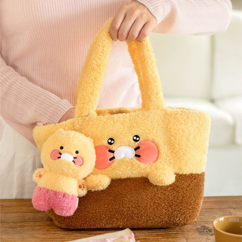 Usage example of Kakao Friends Choonsik Boucle Tote Bag