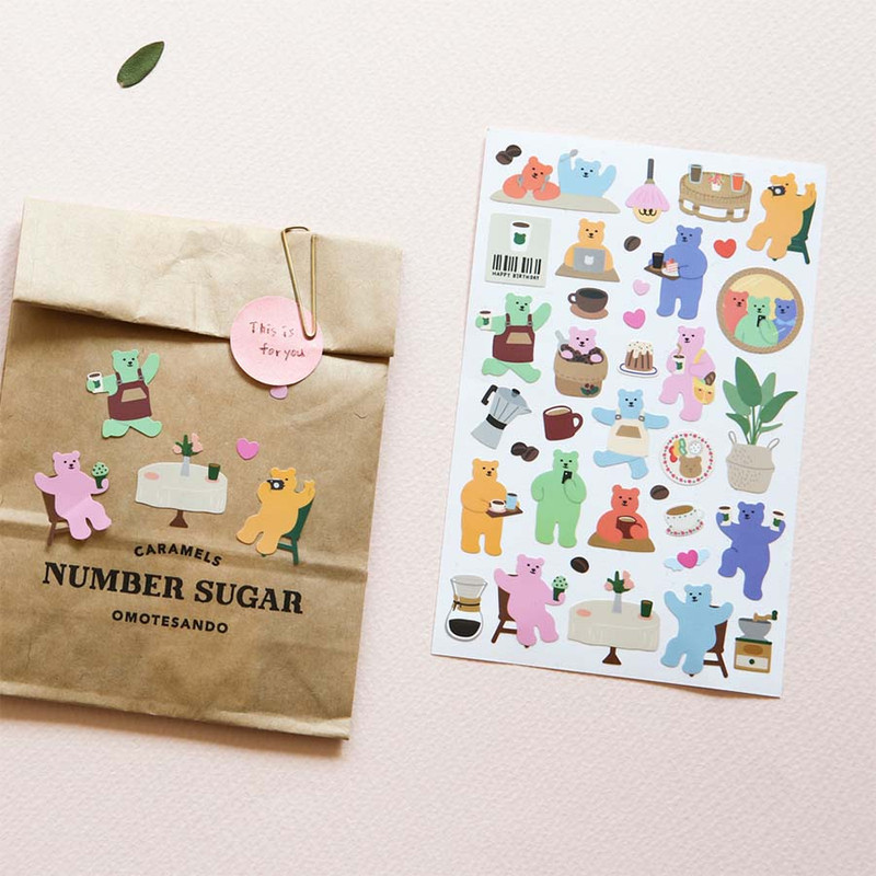 Detail of Jelly Bear Removable Sticker Pack of 12 Sheets Detail of Jelly Bear Removable Sticker Pack of 12 Sheets