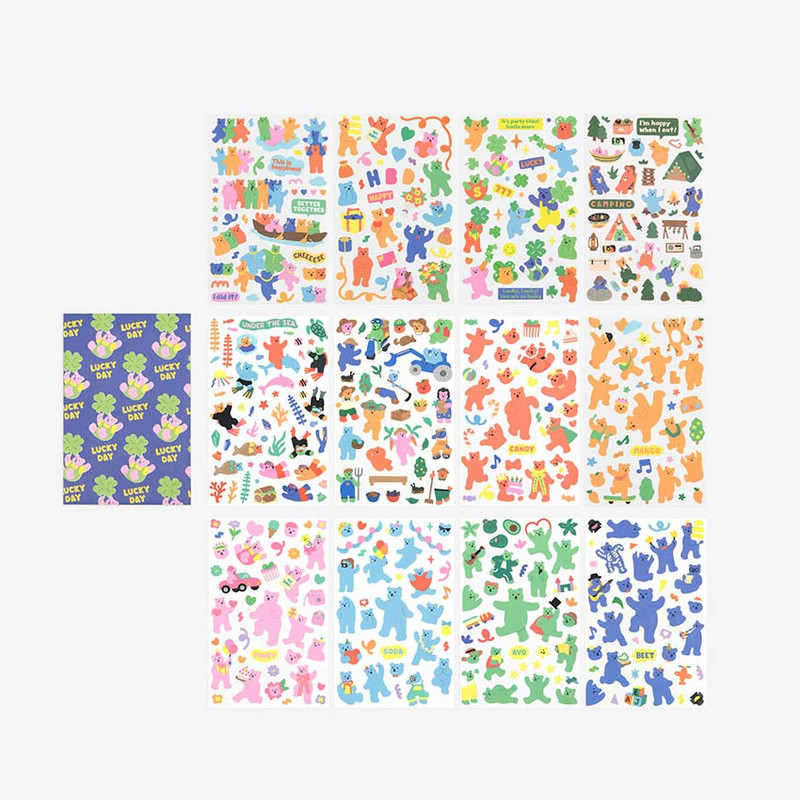 Package for Jelly Bear Removable Sticker Pack Ver.3