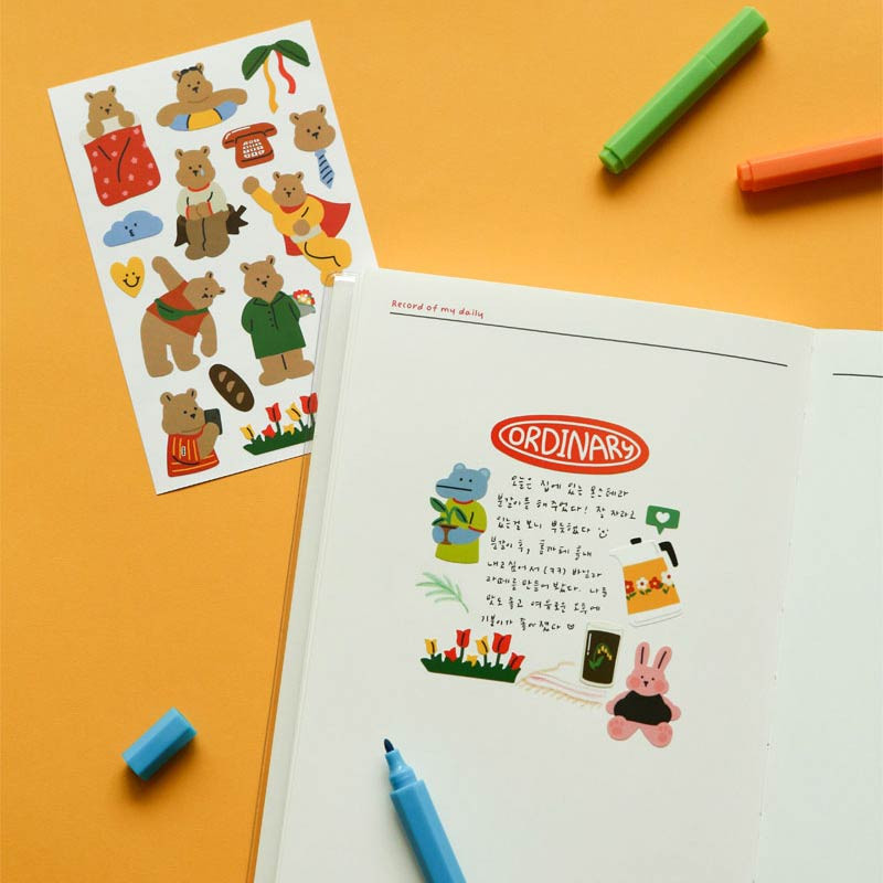 Usage example of My Buddy Paper Sticker Pack Usage example of My Buddy Paper Sticker Pack