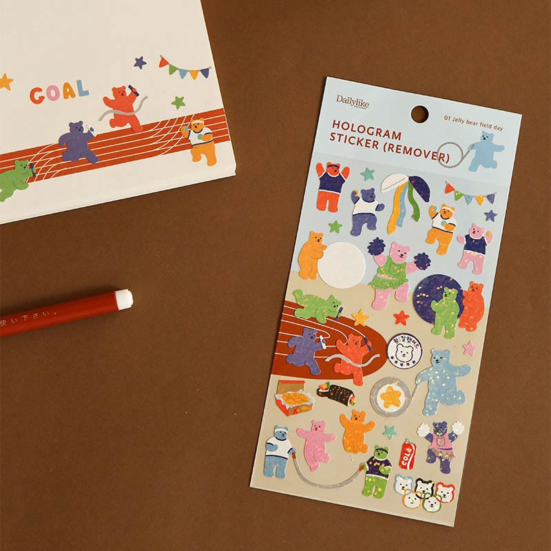 Usage example: Hologram Removable Sticker Pack of 8 Sheets Usage example: Hologram Removable Sticker Pack of 8 Sheets