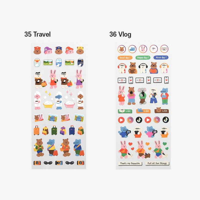 Diary Slim Removable Sticker Pack Ver.5 Diary Slim Removable Sticker Pack Ver.5