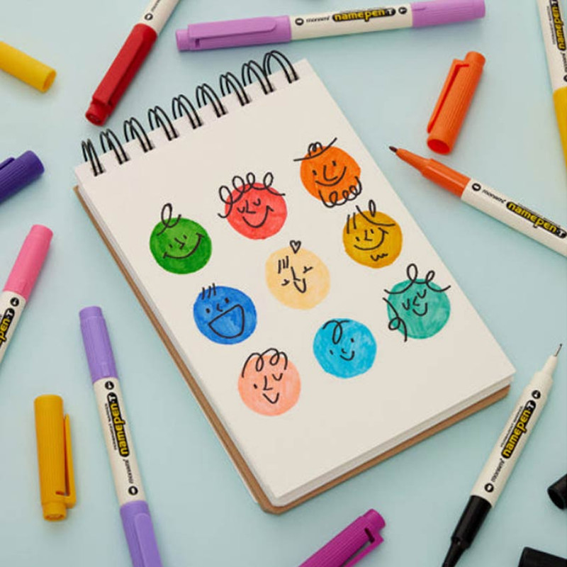 Usage example of Monami Double Ended 36 Colors Permanent Marker Name Pen Set