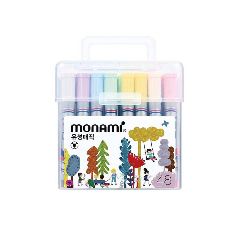 Monami Round Nib 48 Colors Permanent Marker Set Monami Round Nib 48 Colors Permanent Marker Set