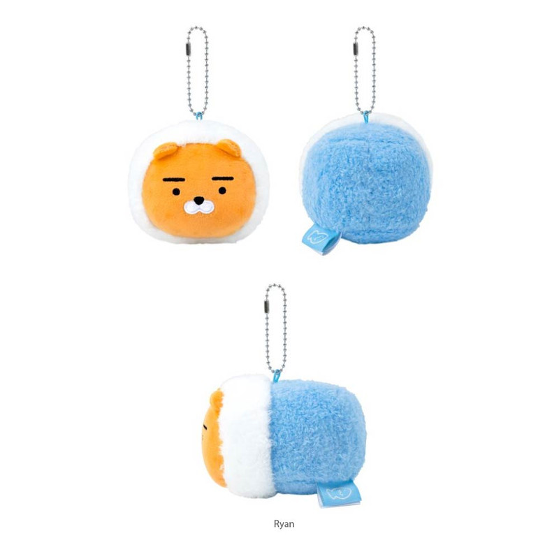 Ryan - Kakao Friends Boucle Blanket Ball Chain Key Chain Ryan - Kakao Friends Boucle Blanket Ball Chain Key Chain