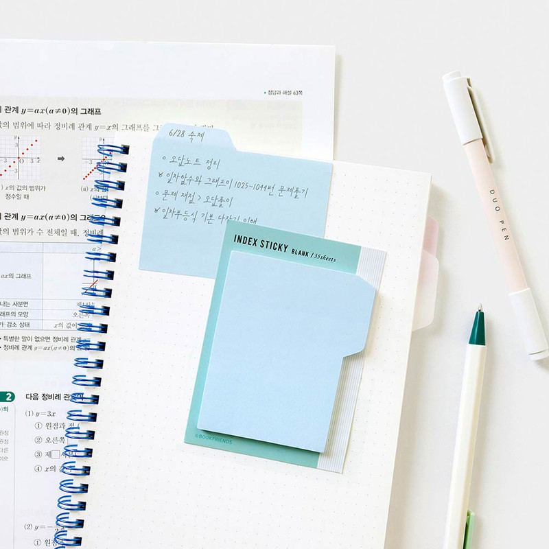 Usage example of Book Friends Pastel Medium Index Sticky Notepad Usage example of Book Friends Pastel Medium Index Sticky Notepad