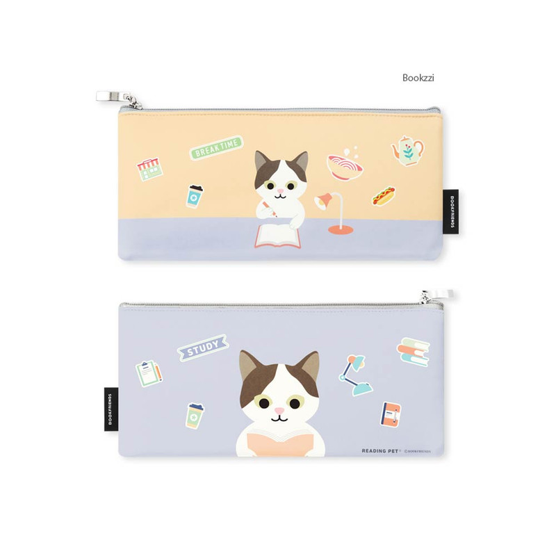 Bookzzi - Book Friends Reading Pet Soft Zipper Pencil Case Bookzzi - Book Friends Reading Pet Soft Zipper Pencil Case