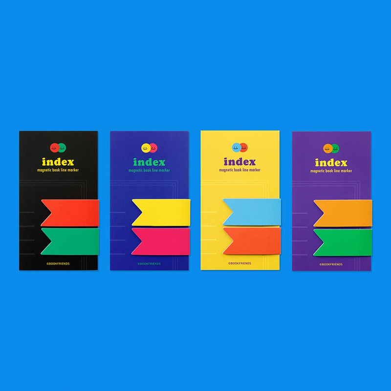 Usage example of Book Friends Vivid Color Index Magnetic Bookmark Set Usage example of Book Friends Vivid Color Index Magnetic Bookmark Set