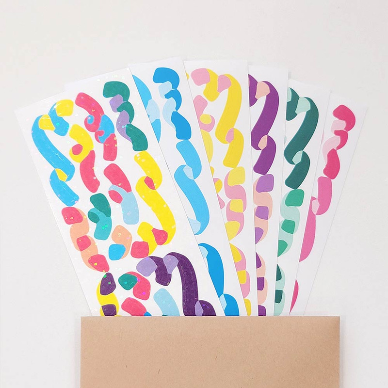 DALPAPER Color Confetti Matte Deco Sticker Pack DALPAPER Color Confetti Matte Deco Sticker Pack