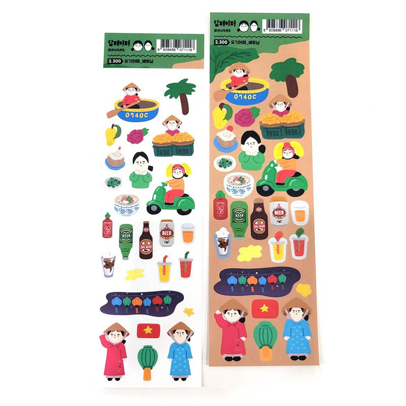 01 Vietnam - DALPAPER How About Here Paper Sticker 01 Vietnam - DALPAPER How About Here Paper Sticker