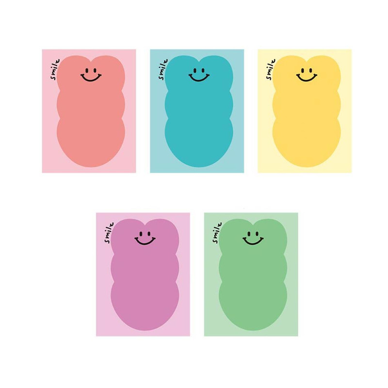 DALPAPER Heart Smile 5 Memo Notepad Pack DALPAPER Heart Smile 5 Memo Notepad Pack