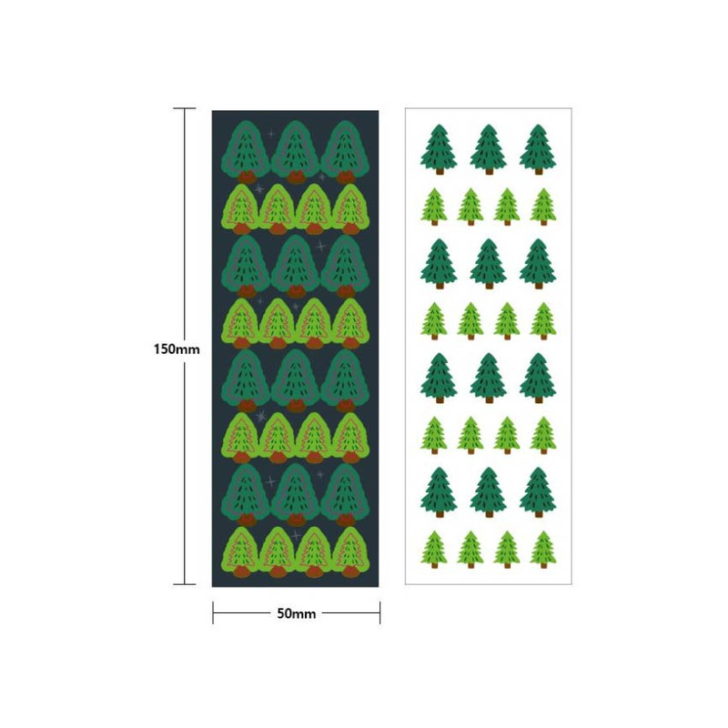 Size - DALPAPER Tree Slim Paper Sticker