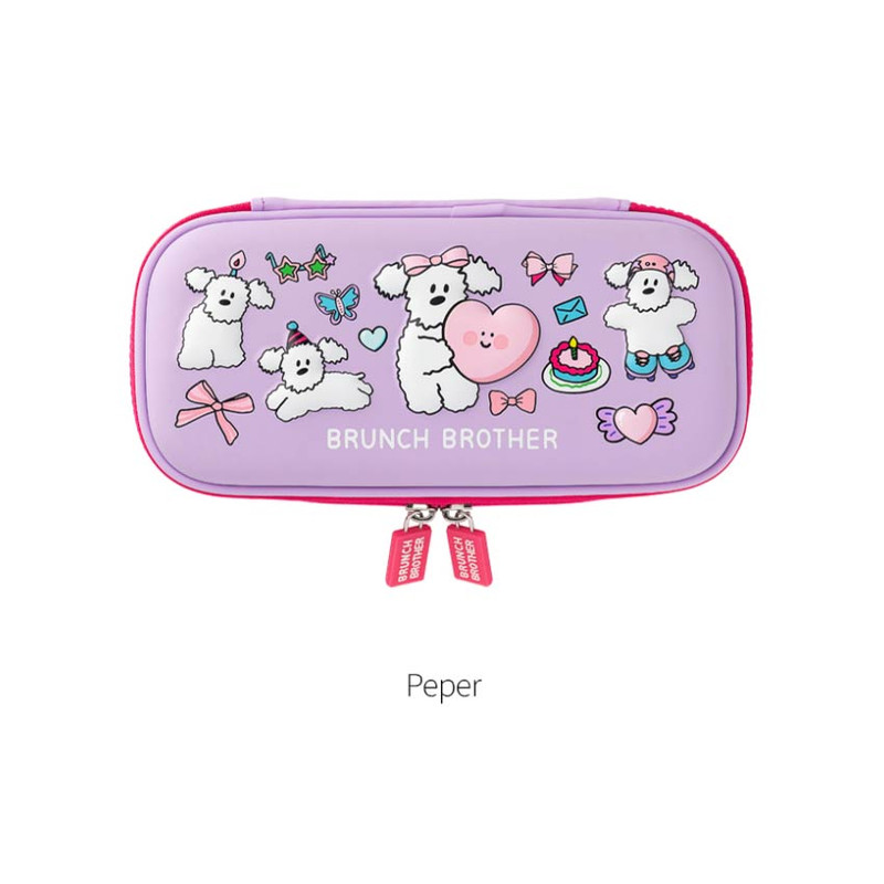 Peper - Romane Brunch Brother EVA Double Zipper Pen Case Peper - Romane Brunch Brother EVA Double Zipper Pen Case