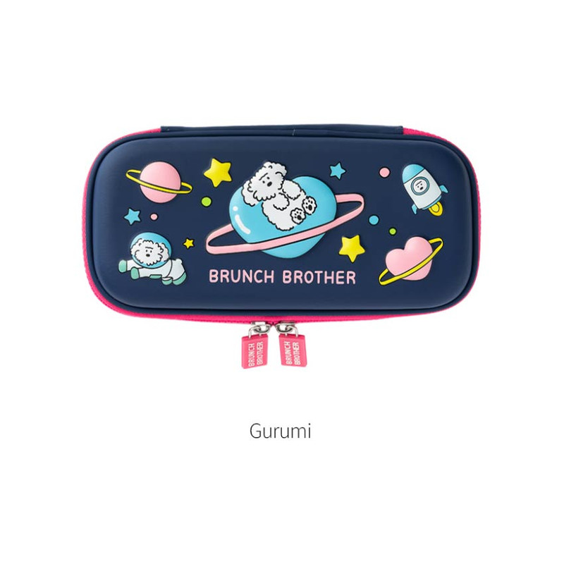 Gurumi - Romane Brunch Brother EVA Double Zipper Pen Case Gurumi - Romane Brunch Brother EVA Double Zipper Pen Case