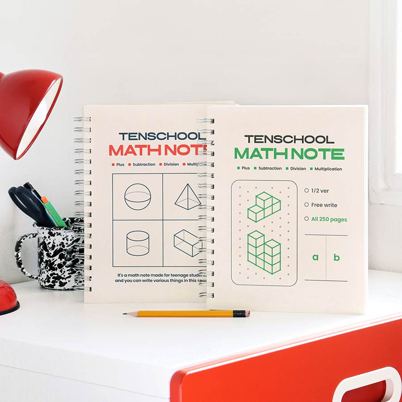 Indigo Tenschool 250 Math Notebook