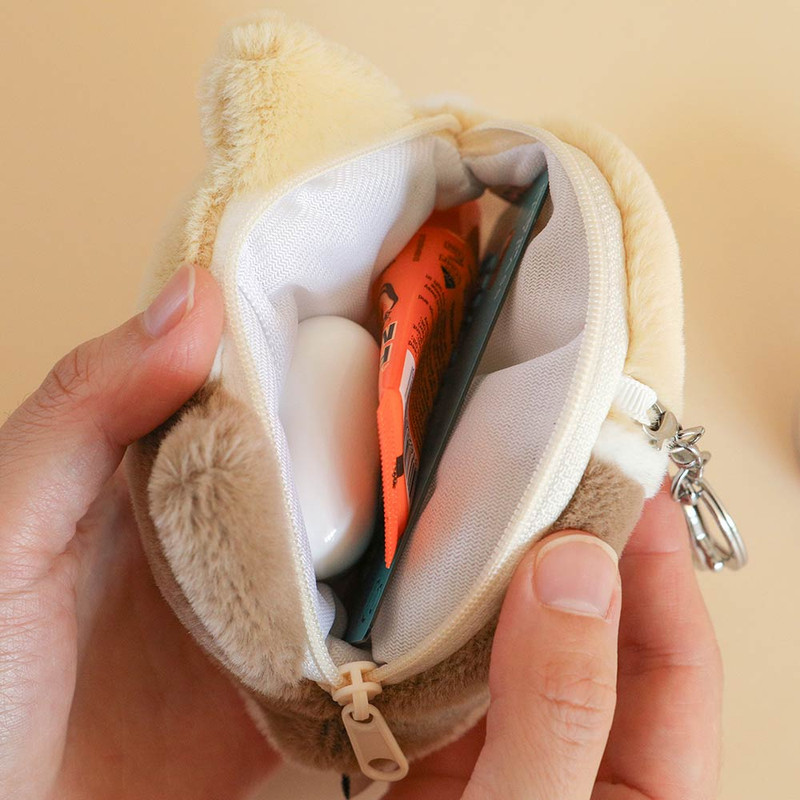 Usage example of Dailylike Animal Face Zipper Card Case keyring