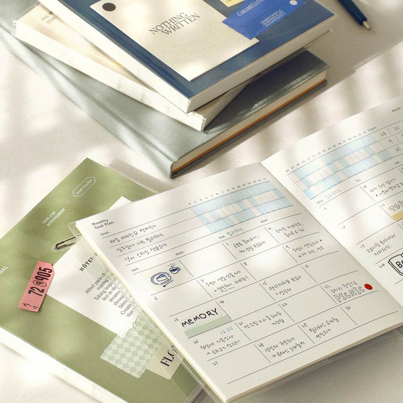 Monthly Plan - Paperian One Year Goal Journal Undated Monthly Planner Monthly Plan - Paperian One Year Goal Journal Undated Monthly Planner