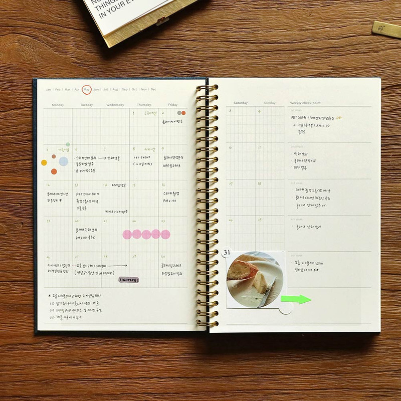 Monthly Plan - Paperian Attitude A5 Undated Weekly Planner