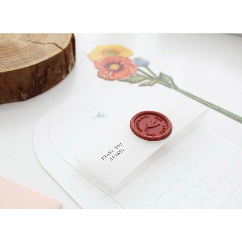 Detail of Somssi Paper Flower Poppy Letter And Envelope Set