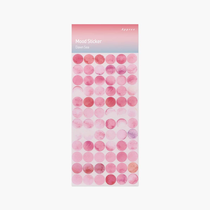 Appree Dawn Sea Circle Removable Sticker Pack 6 Sheets Appree Dawn Sea Circle Removable Sticker Pack 6 Sheets