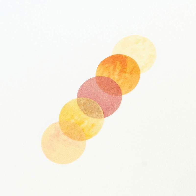 Detail of Appree Sunrise Sea Circle Removable Sticker Pack 6 Sheets Detail of Appree Sunrise Sea Circle Removable Sticker Pack 6 Sheets