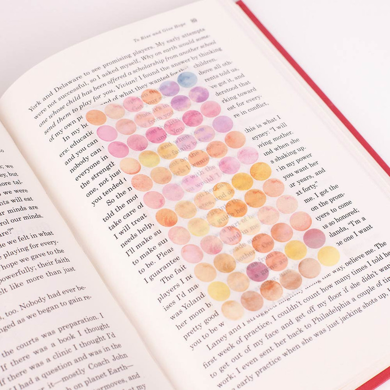 Usage example of Appree Sunrise Sea Circle Removable Sticker Pack 6 Sheets Usage example of Appree Sunrise Sea Circle Removable Sticker Pack 6 Sheets