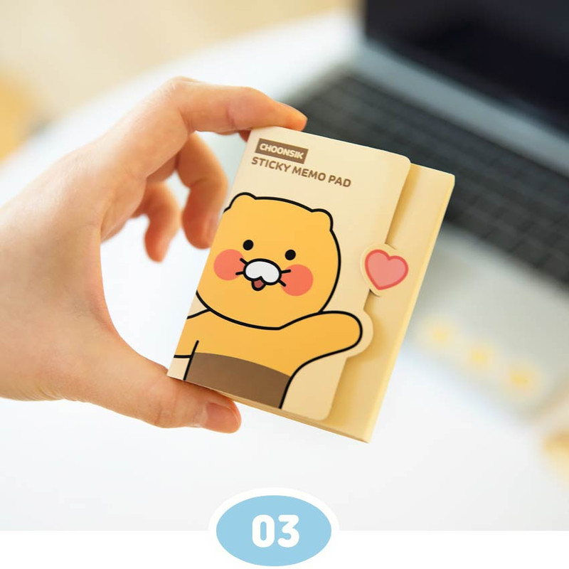 Compact size  Kakao Friends Choonsik Folding Sticky Notepad Compact size  Kakao Friends Choonsik Folding Sticky Notepad