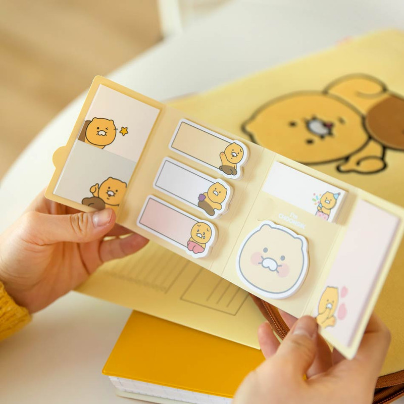 Usage example of Kakao Friends Choonsik Folding Sticky Notepad Usage example of Kakao Friends Choonsik Folding Sticky Notepad