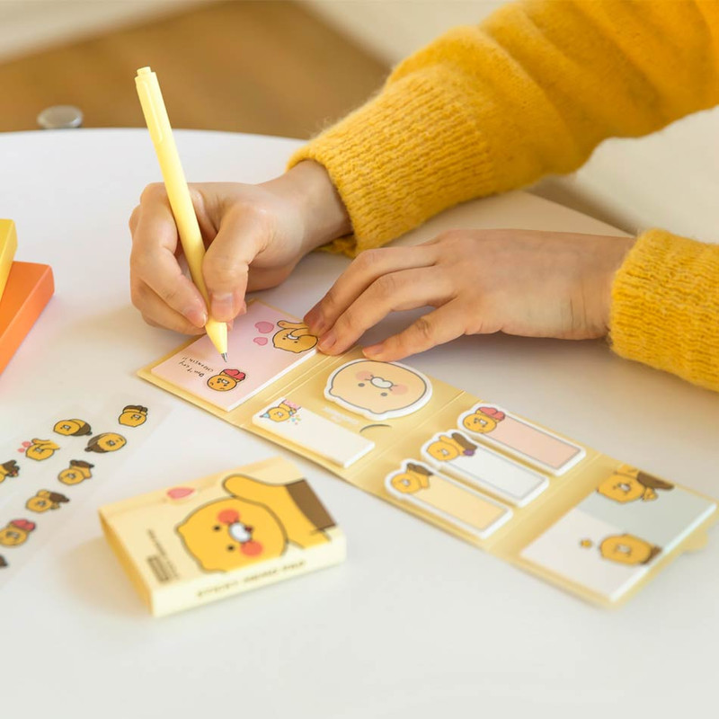 Usage example of Kakao Friends Choonsik Folding Sticky Notepad Usage example of Kakao Friends Choonsik Folding Sticky Notepad