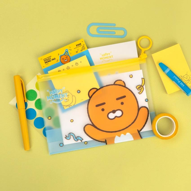 Ryan - Kakao Friends Happy Moment PVC Zip Lock Pouch