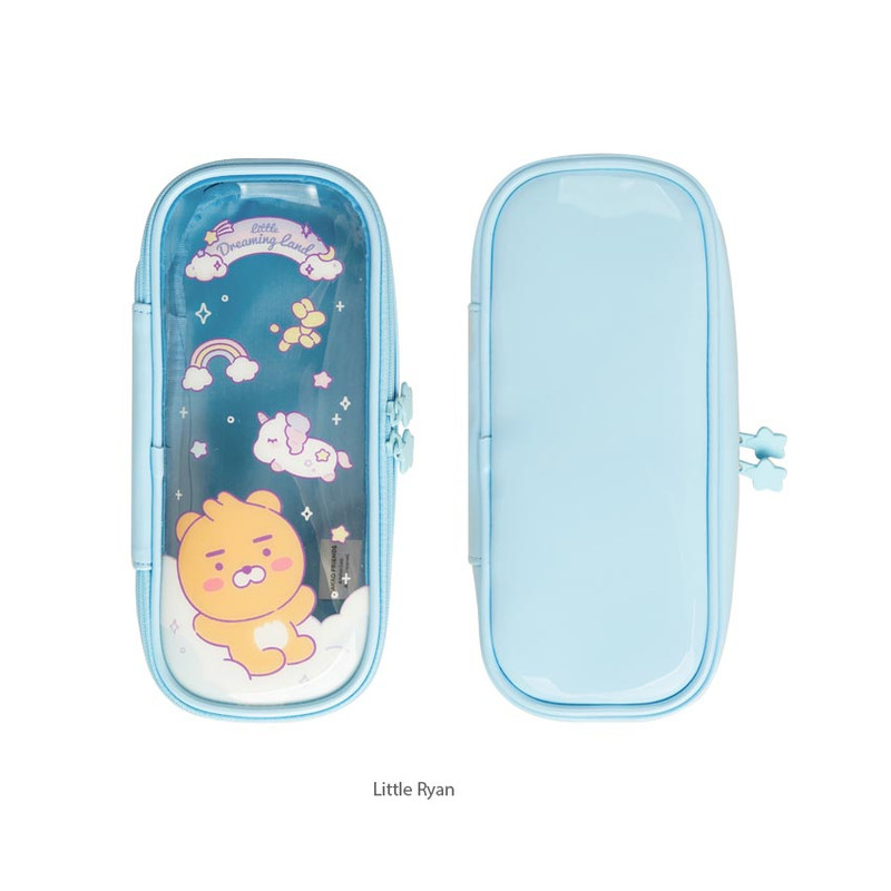 Little Ryan - Kakao Friends Dreaming Clear Rectangular Pencil Case Little Ryan - Kakao Friends Dreaming Clear Rectangular Pencil Case