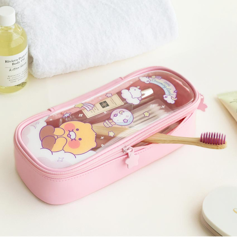 Usage example of Kakao Friends Dreaming Clear Rectangular Pencil Case Usage example of Kakao Friends Dreaming Clear Rectangular Pencil Case