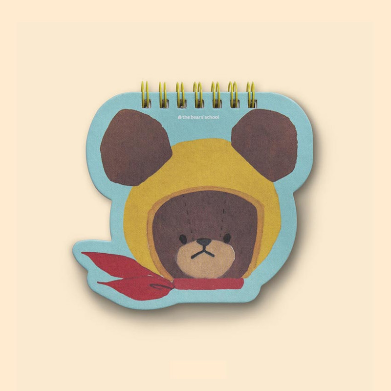 Blue - Icons Bear's School Jackie Shape Notepad Blue - Icons Bear's School Jackie Shape Notepad