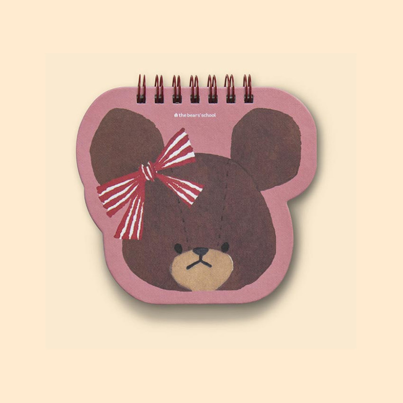 Pink - Icons Bear's School Jackie Shape Notepad Pink - Icons Bear's School Jackie Shape Notepad