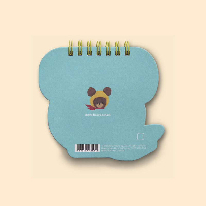 Blue - Icons Bear's School Jackie Shape Notepad Blue - Icons Bear's School Jackie Shape Notepad