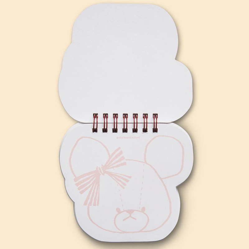 Pink - Icons Bear's School Jackie Shape Notepad Pink - Icons Bear's School Jackie Shape Notepad