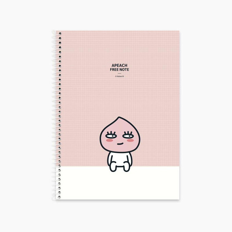 Apeach - Kakao Friends Free B5 Spiral Bound Blank Notebook Apeach - Kakao Friends Free B5 Spiral Bound Blank Notebook