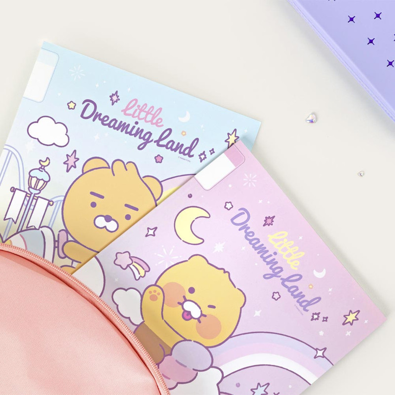 Usage example of Kakao Friends Dreaming Land B5 School Lined Notebook Pack Usage example of Kakao Friends Dreaming Land B5 School Lined Notebook Pack