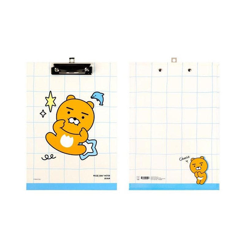 Ryan - Kakao Friends Say Cheese A4 Clipboard File Holder Ryan - Kakao Friends Say Cheese A4 Clipboard File Holder
