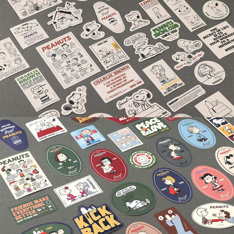 Usage example of PEANUTS Snoopy Paper Sticker Pack Usage example of PEANUTS Snoopy Paper Sticker Pack