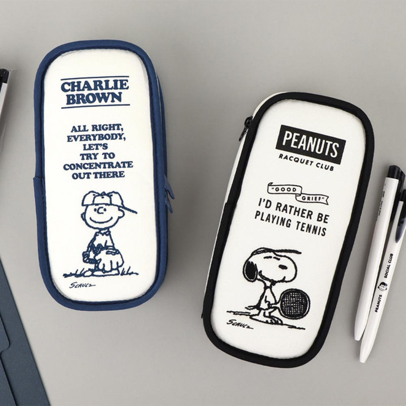 PEANUTS Snoopy Vintage Cotton Zipper Pencil Case