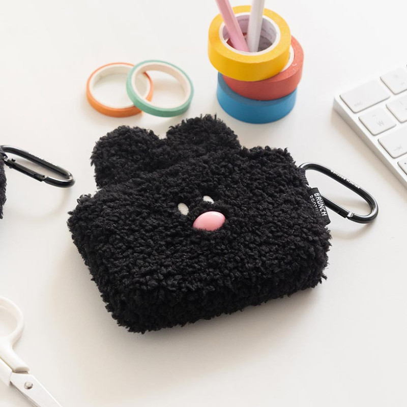 Pompom - Romane Brunch Brother Boucle Card Case Wallet Ver2 Pompom - Romane Brunch Brother Boucle Card Case Wallet Ver2