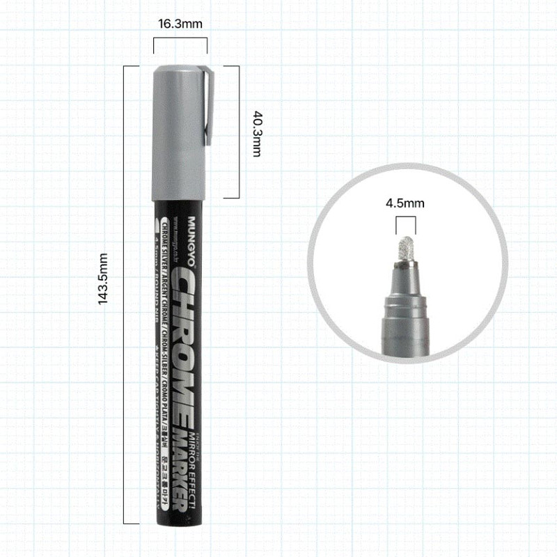 Size - Mungyo Chrome Paint Marker Pen Size - Mungyo Chrome Paint Marker Pen